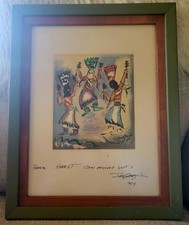 Degrazia serigraph personally for sale  Lake Arrowhead