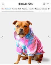 Velvet dog hoodie for sale  BOURNE