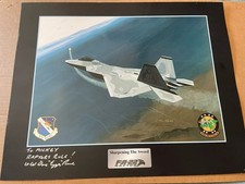 USAF 422º Teste e Eval Quadrado F-22 Raptor Impressão Assinada Tenente-Coronel Dave “Logger” Rosa comprar usado  Enviando para Brazil