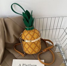 Bolsa feminina fofa design abacaxi bolsa de ombro design originalidade bolsa tiracolo, usado comprar usado  Enviando para Brazil
