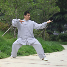 Uniformes de Tai Chi de algodón y seda Kung fu artes marciales Wing Chun Traje Wushu Ropa segunda mano  Embacar hacia Mexico