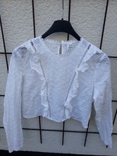 Rüschenbluse stickerei spitze gebraucht kaufen  Hürth
