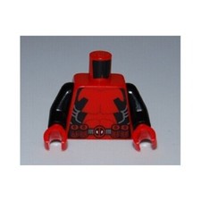 Lego minifig, contorno de músculos do tronco com cinto e padrão de lados pretos (Deadpool) comprar usado  Enviando para Brazil