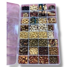 Lot wood beads for sale  Barstow