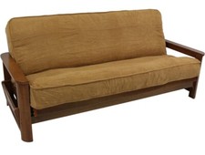 Capa futon de microsuede sólida com fio duplo 8" a 9", usado comprar usado  Enviando para Brazil