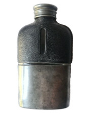 Leather pewter glass for sale  WARWICK