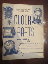 Catálogo revisado de piezas y herramientas de reloj de colección 1960 #106 John A. Poltock & Co. Nueva York segunda mano  Embacar hacia Mexico