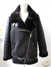 Zara kunstleder shearling gebraucht kaufen  Berlin