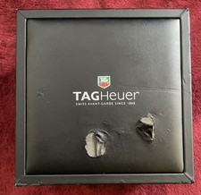 Usado, Caixa de relógio TAG Heuer somente – Estojo de apresentação preto e vermelho – Usado comprar usado  Enviando para Brazil