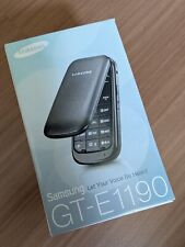 Używany, SAMSUNG GT-E1190 CIEMNOSZARY NOWY ZAPIECZĘTOWANY SKŁADANY TELEFON FLIP na sprzedaż  Wysyłka do Poland