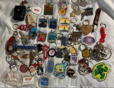 Chaveiro lembrança vintage plástico metal chaveiros mais de 50 esportes publicidade mais comprar usado  Enviando para Brazil
