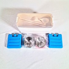 Kit lancheira japonesa Bento Box fibra de trigo 3 em 1 empilhável com talheres , usado comprar usado  Enviando para Brazil