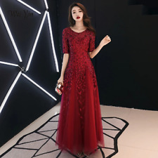 Vestidos longos de noite roupão sexy luxo vinho lantejoulas vermelhas vestido formal de festa comprar usado  Enviando para Brazil