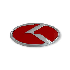 Emblema de grade frontal KIA logotipo vermelho moderno emblema para Forte 2010-2021 comprar usado  Enviando para Brazil