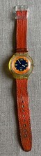 Montre swatch orange d'occasion  France