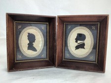 Antigo retrato de silhueta de mulher cavalheiros pintado no campo 6" moldura profunda vintage, usado comprar usado Antigo retrato de silhueta de mulher cavalheiros pintado no campo 6" moldura profunda vintage, usado comprar usado  Enviando para Brazil