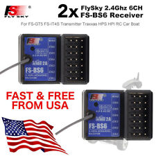 2x Receptor FlySky FS-BS6 2.4G 6CH AFHDS2 Para FlySky FS-GT5 Transmissor Carro de Controle Remoto comprar usado  Enviando para Brazil