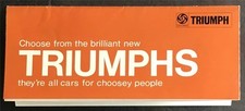 Triumph car range for sale  LEICESTER