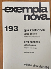 Giya Kancheli - Valse Boston for piano & strings - full score sikorski 1893 comprar usado  Enviando para Brazil