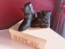 Stivaletto replay nero usato  Milano