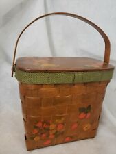 Wooden picnic basket d'occasion  Expédié en Belgium
