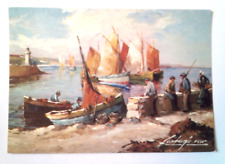 Cpm scene pêcheurs d'occasion  Ceyzériat