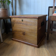 Victorian pine trunk for sale  LEE-ON-THE-SOLENT