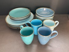 Geschirrset personen blau gebraucht kaufen  Wiehl