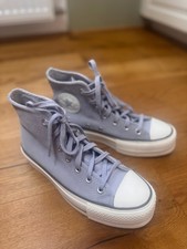 original CONVERSE Chuck Taylor All Star High Sneakers Leder  4,5 37 Hellblau NEU comprar usado  Enviando para Brazil