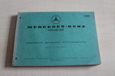 161648) Mercedes Type LAK 1518 Ersatzteilkatalog 01/1969, usado comprar usado  Enviando para Brazil