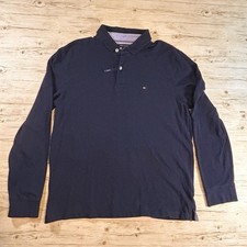 Camisa polo masculina manga longa Tommy Hilfiger grande ajuste personalizado THFlex azul marinho nova sem etiquetas comprar usado Camisa polo masculina manga longa Tommy Hilfiger grande ajuste personalizado THFlex azul marinho nova sem etiquetas comprar usado  Enviando para Brazil