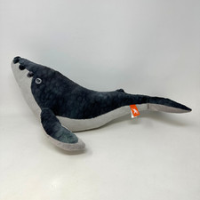 Pelúcia Wild Republic baleia jubarte animal cinza macio realista 18", usado comprar usado  Enviando para Brazil