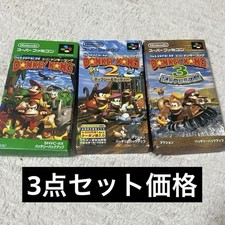 Super Nintendo SNES Donkey Kong Country 1 2 3 conjunto na caixa manual Japão testado raro comprar usado  Enviando para Brazil