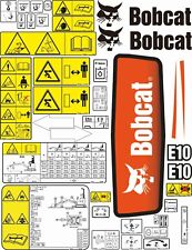 Bobcat e10 stickers for sale  HULL