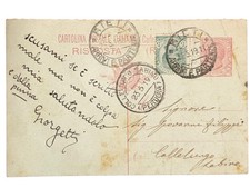 Cartolina postale 1911 usato  Trani