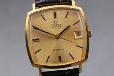 [Quase em perfeito estado] Omega Geneve Cal.565 162.010 32mm relógio automático masculino data ouro comprar usado  Enviando para Brazil