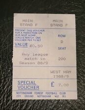 Ticket stub nottingham for sale  BEDFORD