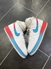 Tamanho 12-Nike Air Force 1 alto gradiente branco azul fúria brasa brilho vermelho CJ0525100  comprar usado  Enviando para Brazil
