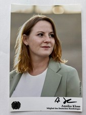Autograf podpisany ręcznie , ANNIKA KLOSE , MdB na sprzedaż  Wysyłka do Poland