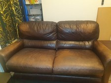 Vintage brown leather for sale  LONDON