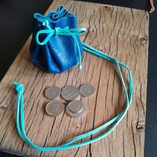 Blue real leather for sale  MARKET HARBOROUGH