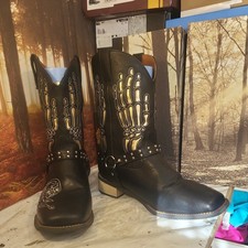 Mens black cowboy for sale  LEAMINGTON SPA