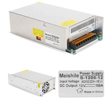 Usado, Adaptador de fonte de alimentação de comutação DC 12V 100A 1200W PSU AC-DC 12 volts transformação 50A comprar usado  Enviando para Brazil