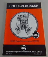 Carburador manual Solex fluxo duplo 32 DDITS para suporte NSU Ro 80 01/1973 comprar usado  Enviando para Brazil