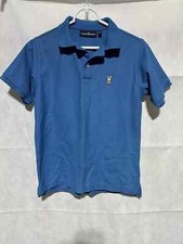 Camisa polo Psycho Bunny juvenil (XL) azul malha piquet logotipo algodão pima comprar usado  Enviando para Brazil