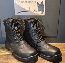 Black leather military for sale  WALTHAM ABBEY