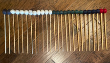 Lote inovador de martelo de marimba e vibrafone conjunto frontal de percussão (13 pares) comprar usado  Enviando para Brazil