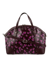 GUCCI Roxo Couro de Bezerro Estampa de Batimentos Cardíacos Boa Cúpula ULTRA RARA Bolsa de Ombro Sarchel comprar usado  Enviando para Brazil