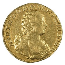 Brabant Marie-Thérèse Souverain or 1757 Anvers, używany na sprzedaż  Wysyłka do Poland