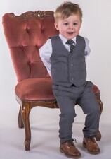 Boys grey waistcoat for sale  MANCHESTER